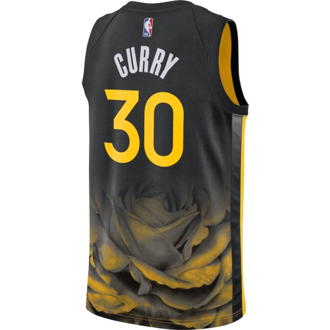 Golden State Warriors City Edition 2022 Black NBA Jersey - Stephen Curry 30