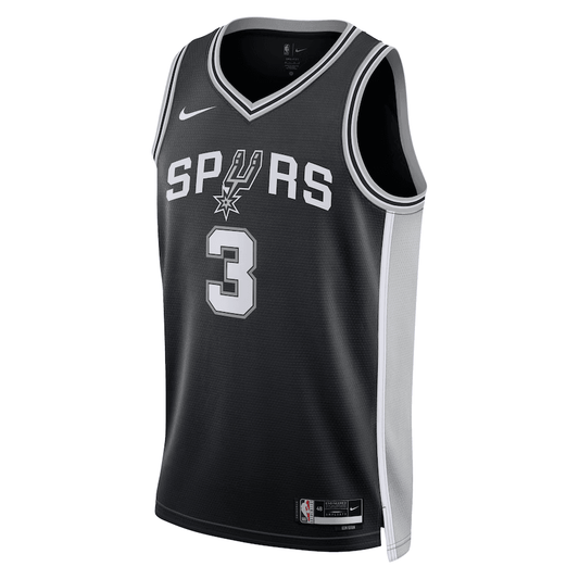 San Antonio Spurs Keldon Johnson 3 Black NBA Jersey - Icon Edition