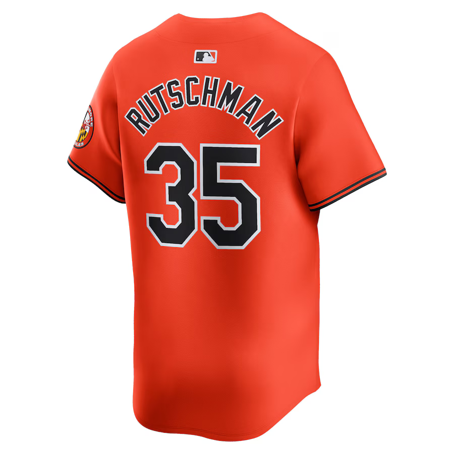 Baltimore Orioles Adley Rutschman 35 Orange Alternate Limited MLB Jersey