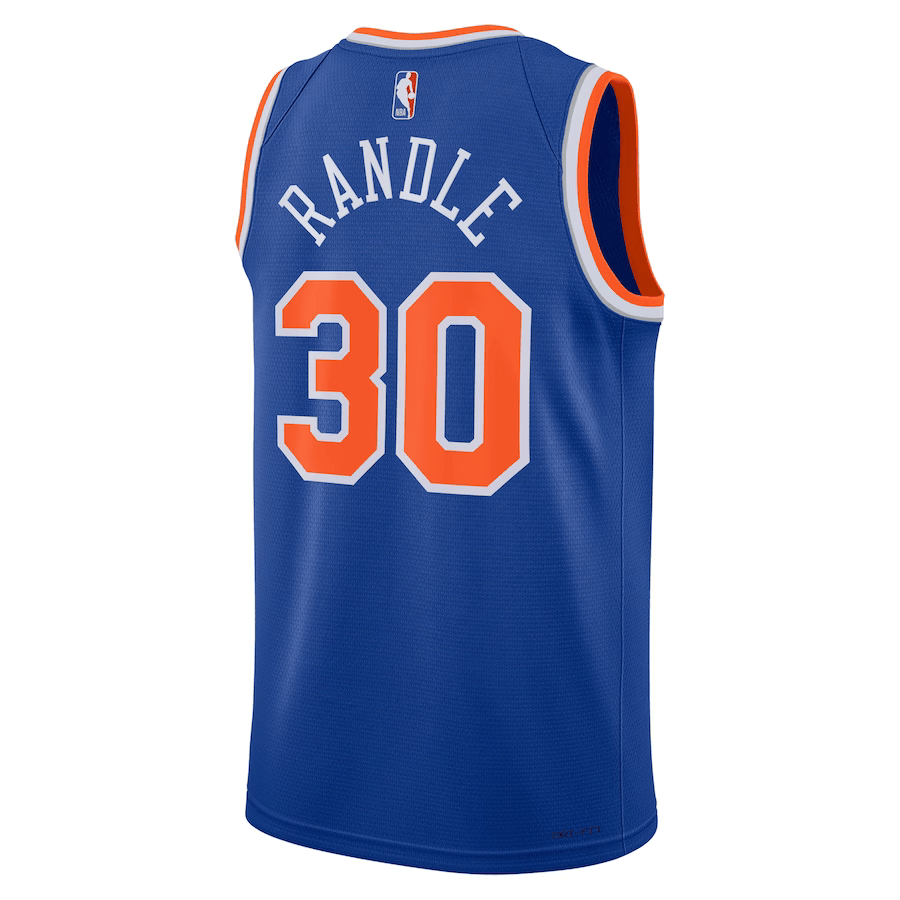 New York Knicks Blue Icon Edition NBA Jersey 2024 - Randle 30