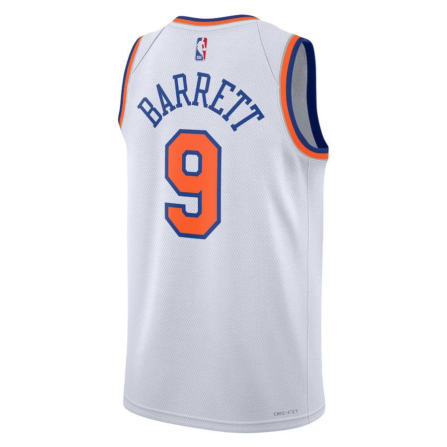 New York Knicks White Association Edition NBA Jersey - Barrett 9