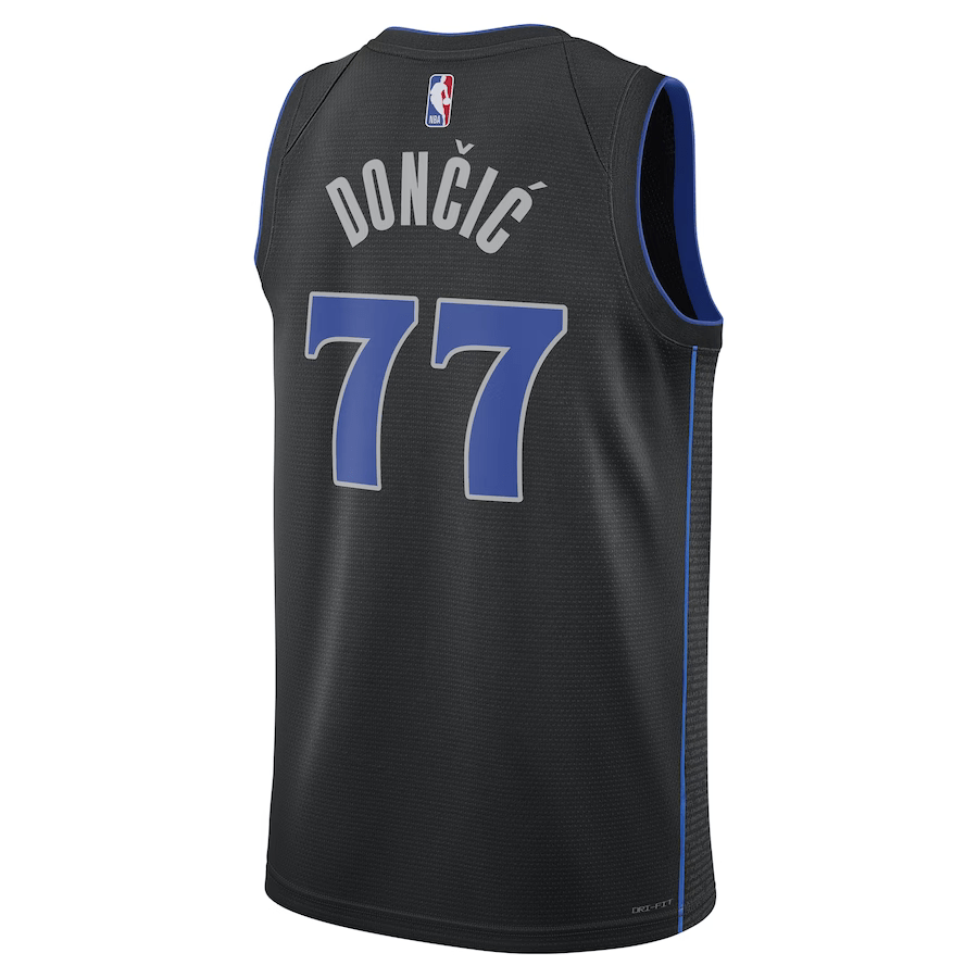 Dallas Mavericks City Edition Luka Doncic 77 Black 2023/24 NBA Jersey