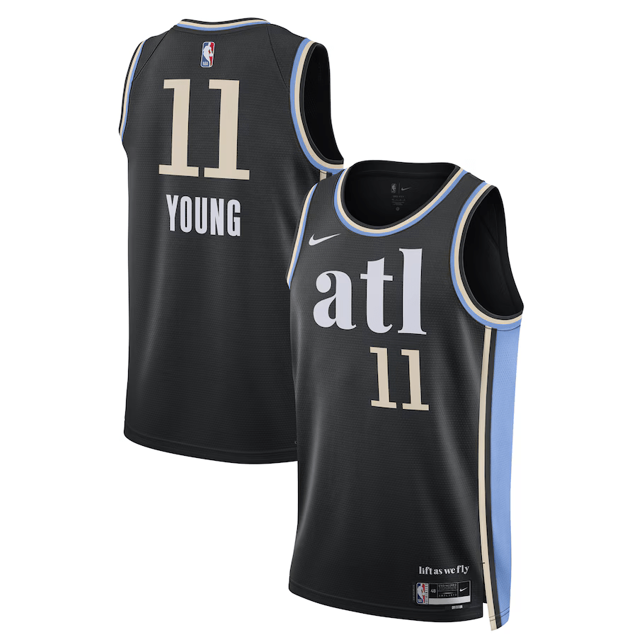 Atlanta Hawks City Edition 2023/24 Black NBA Jersey - Trae Young 11