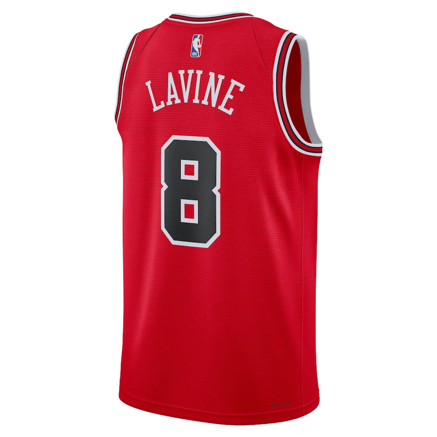 Chicago Bulls Icon Edition Red NBA Jersey - Zach LaVine 8