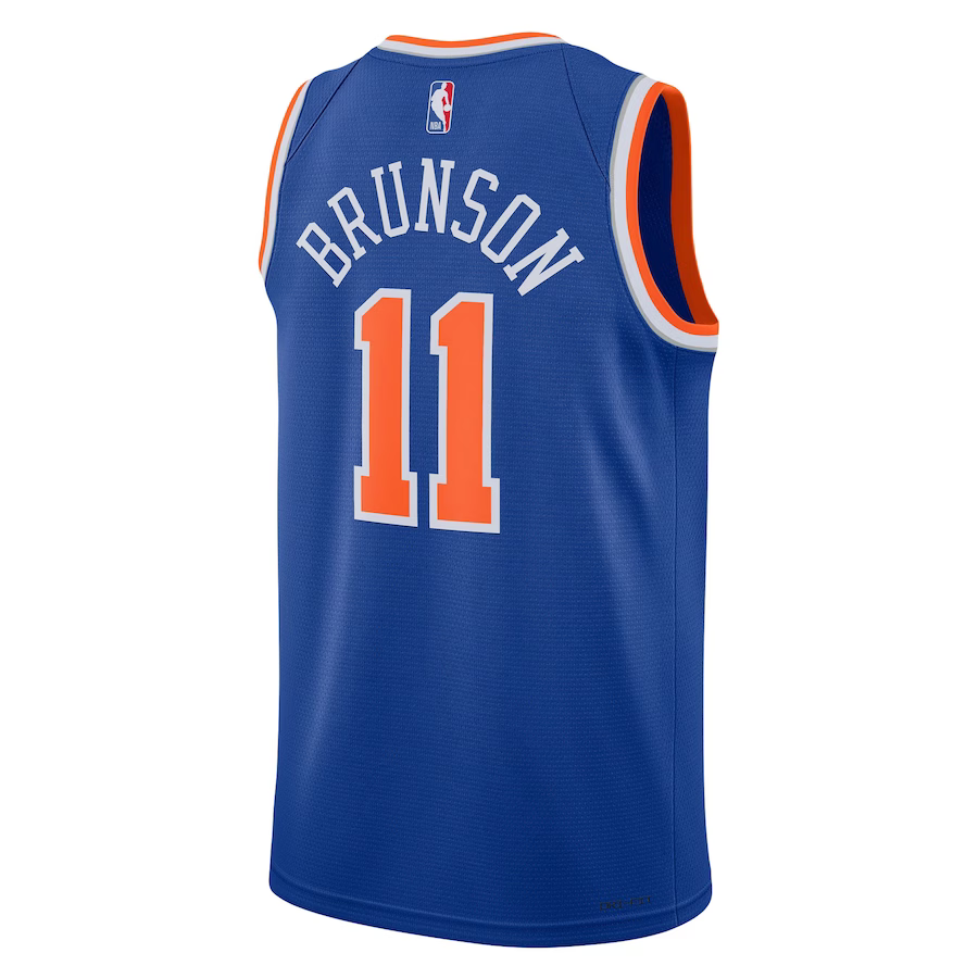 New York Knicks Blue Icon Edition NBA Jersey 2024 - Jalen Brunson 11