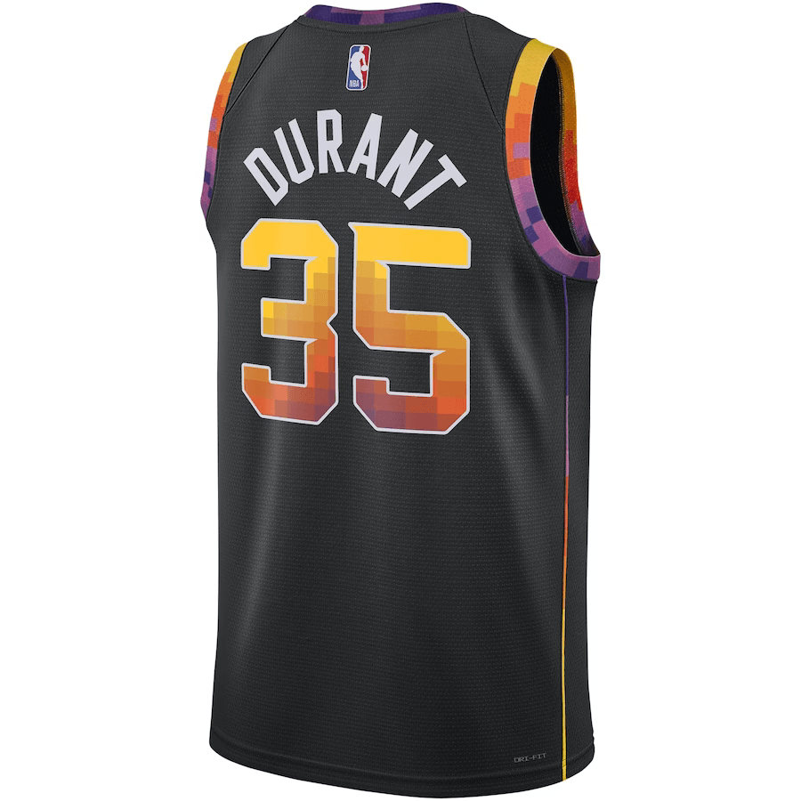 Phoenix Suns Kevin Durant 35 Jordan Black NBA Jersey - Statement Edition