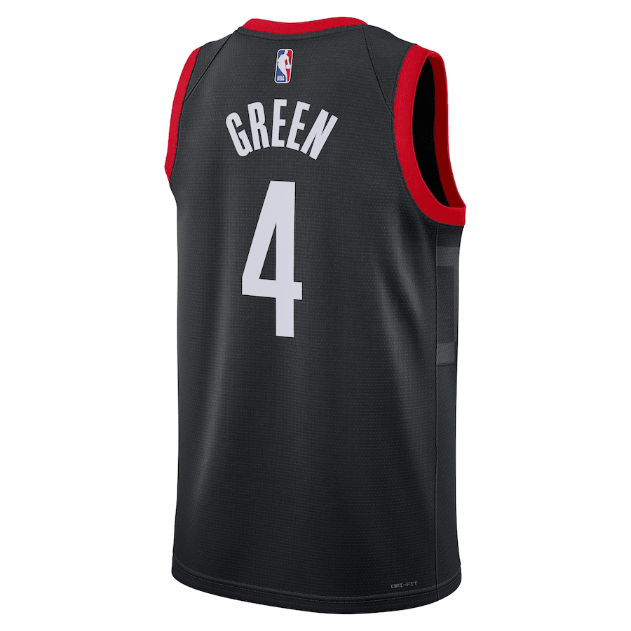 Houston Rockets Jalen Green 4 Jordan Black NBA Jersey - Statement Edition