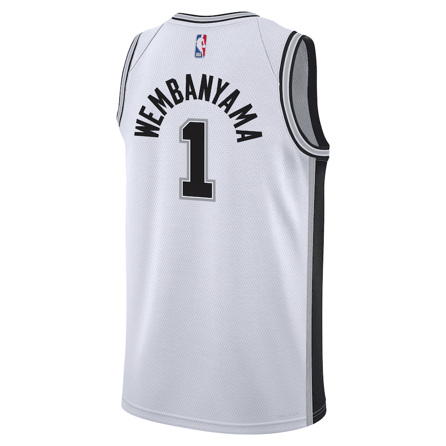 San Antonio Spurs Victor Wembanyama 1 White NBA Jersey - Association Edition