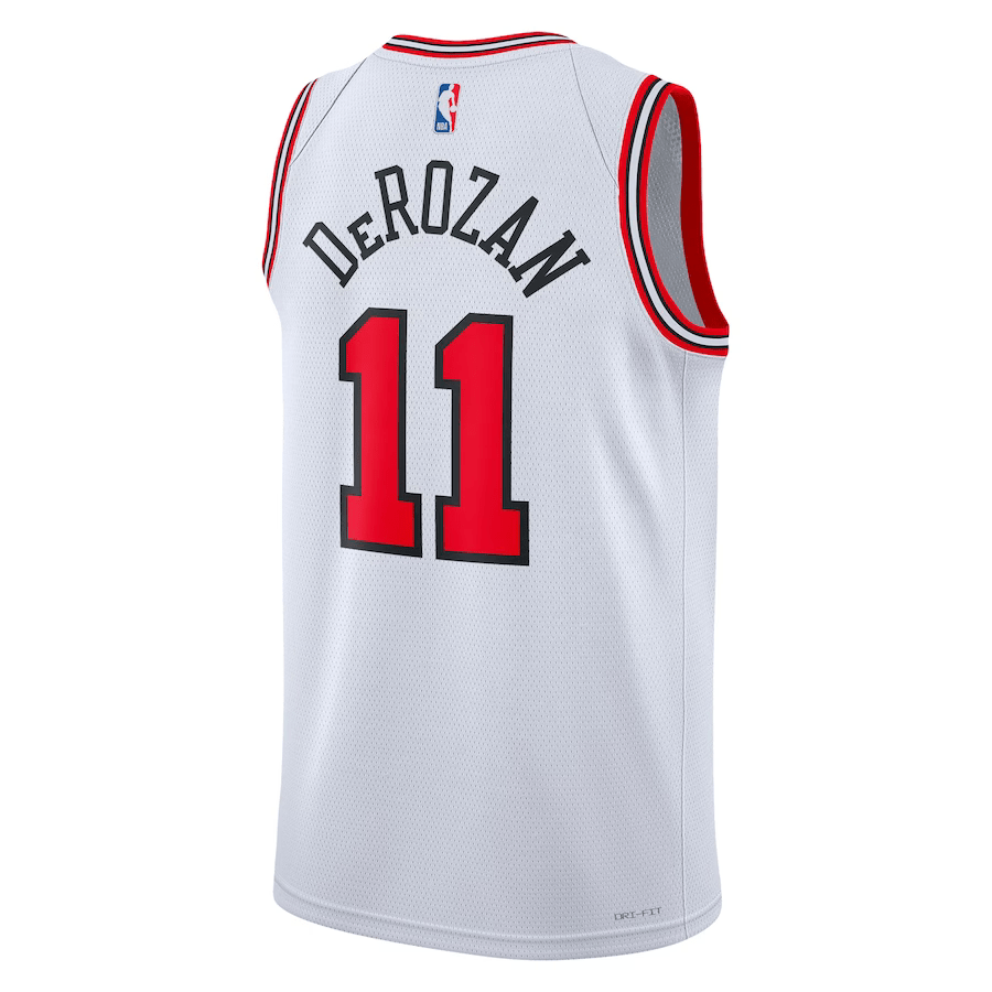 Chicago Bulls Association Edition White NBA Jersey - DeMar DeRozan 11