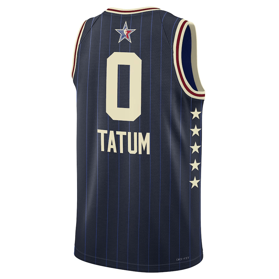 NBA All-Star Game 2024 Jordan Blue Navy NBA Jersey - Jayson Tatum 0