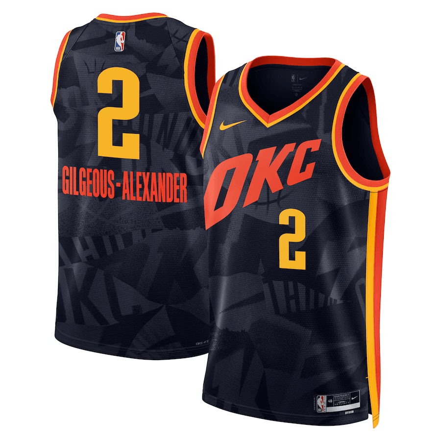 Oklahoma City Thunder City Edition 2023/24 Black NBA Jersey - Shai Gilgeous-Alexander 2