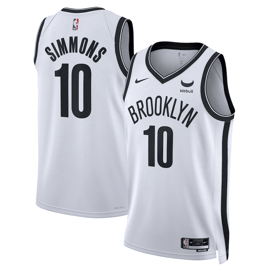 Brooklyn Nets Ben Simmons 10 White NBA Jersey - Association Edition