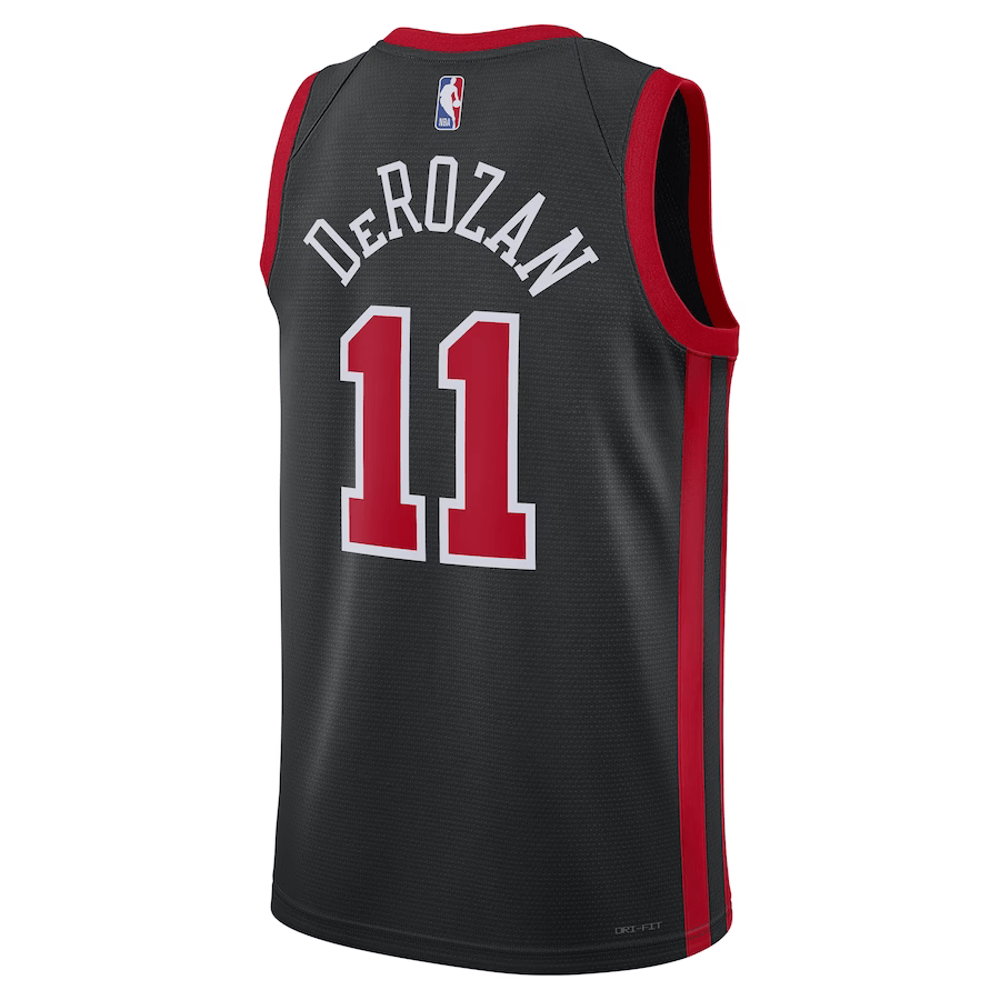 Chicago Bulls City Edition Black 2024 NBA Jersey - DeMar DeRozan 11