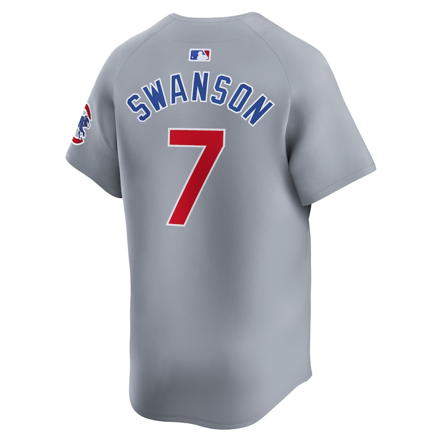 Chicago Cubs Dansby Swanson 7 Gray Road Limited MLB Jersey