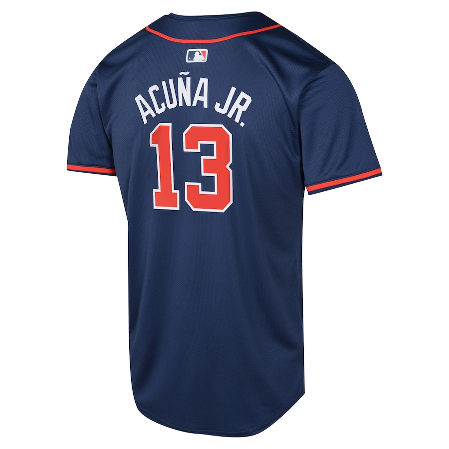 Atlanta Braves Ronald Acuña Jr. 13 Navy Alternate Limited MLB Jersey