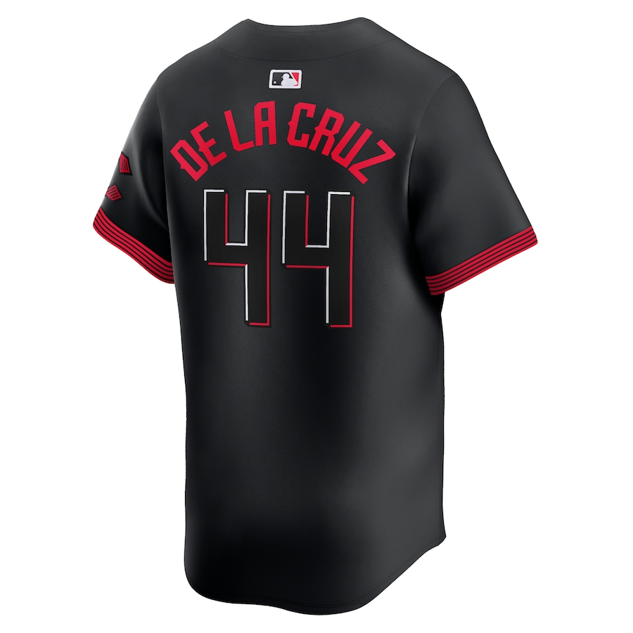 Cincinnati Reds Elly De La Cruz 44 Black Home Limited MLB Jersey