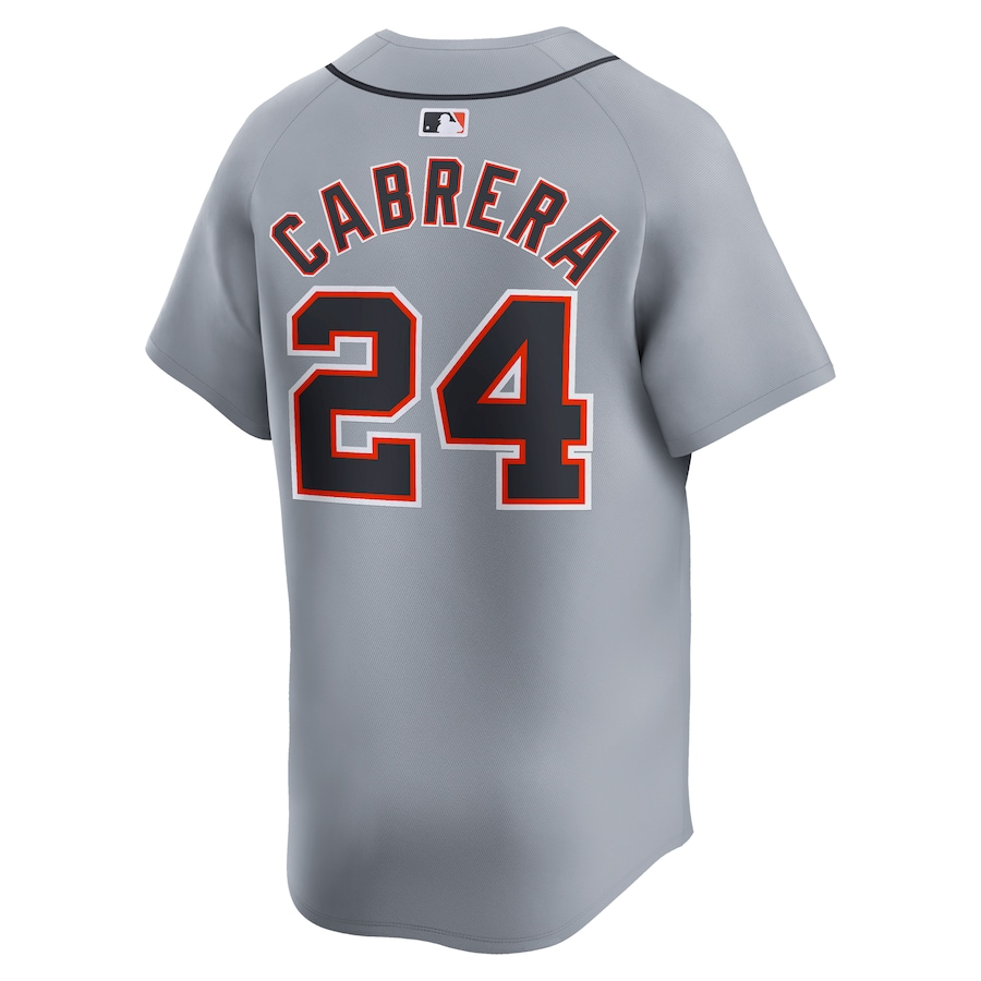 Detroit Tigers Miguel Cabrera 24 Gray Road Limited MLB Jersey