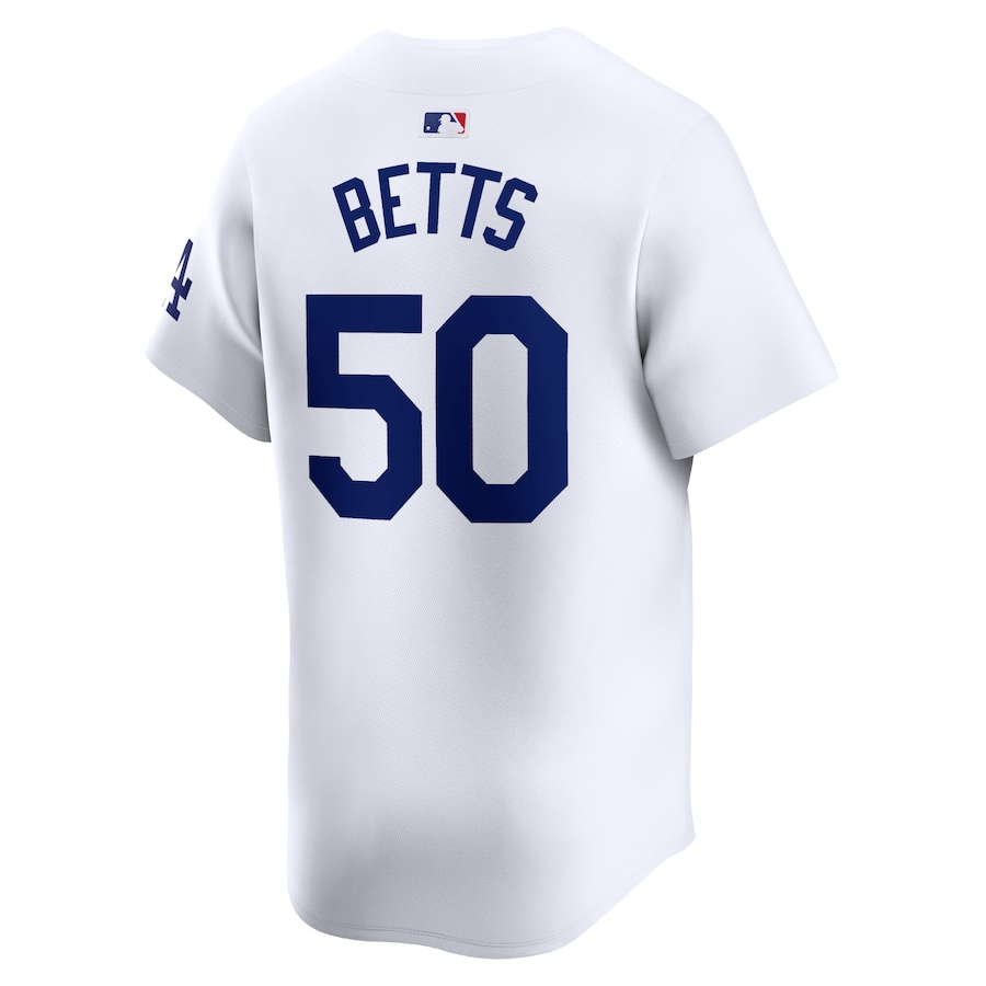 Los Angeles Dodgers Mookie Betts 50 White Home Limited MLB Jersey