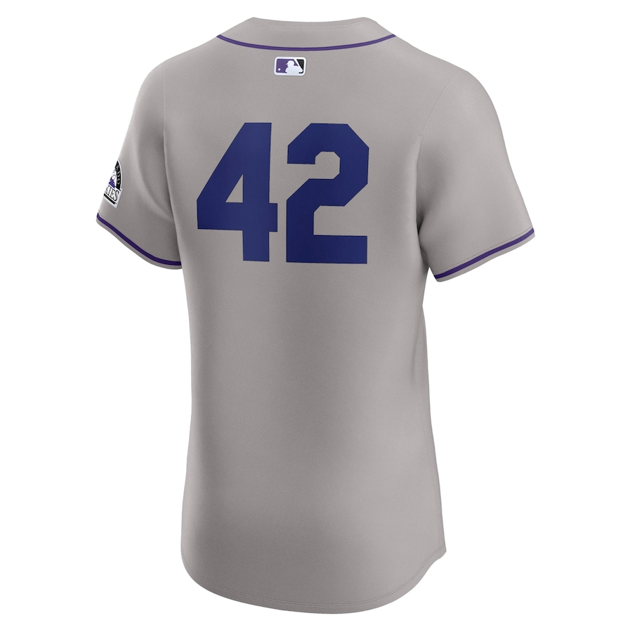 Colorado Rockies 42 Gray Road 2024 Jackie Robinson Day MLB Jersey