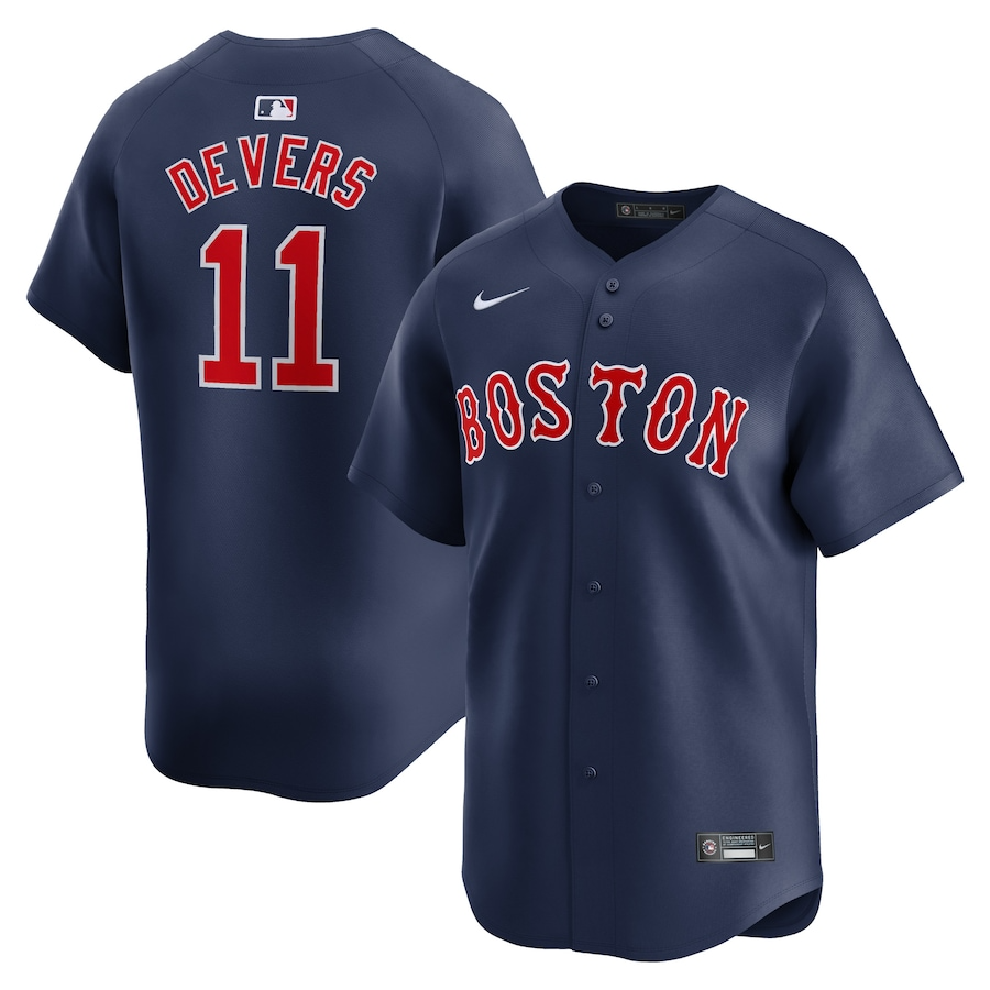 Boston Red Sox Rafael Devers 11 Navy Alternate Limited MLB Jersey