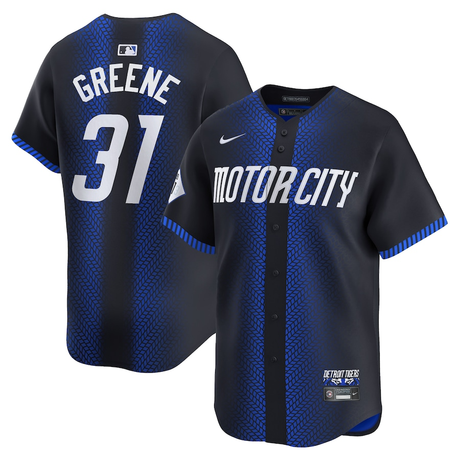 Detroit Tigers Riley Greene 31 Navy 2024 City Connect Limited MLB Jersey