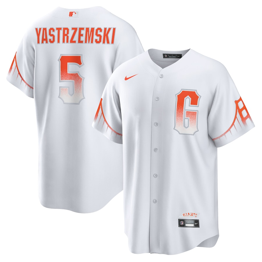 San Francisco Giants Mike Yastrzemski 5 White City Connect MLB Jersey