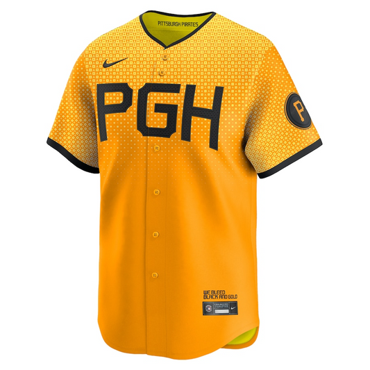 Pittsburgh Pirates Roberto Clemente 21 Gold City Connect Limited MLB Jersey