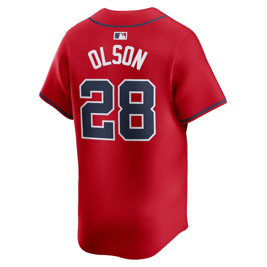 Atlanta Braves Matt Olson 28 Red Alternate Limited MLB Jersey