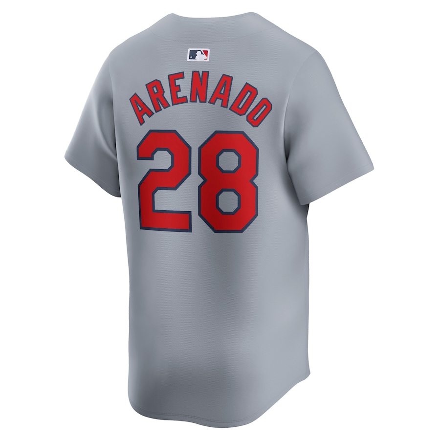 St. Louis Cardinals Nolan Arenado 28 Gray Away Limited MLB Jersey