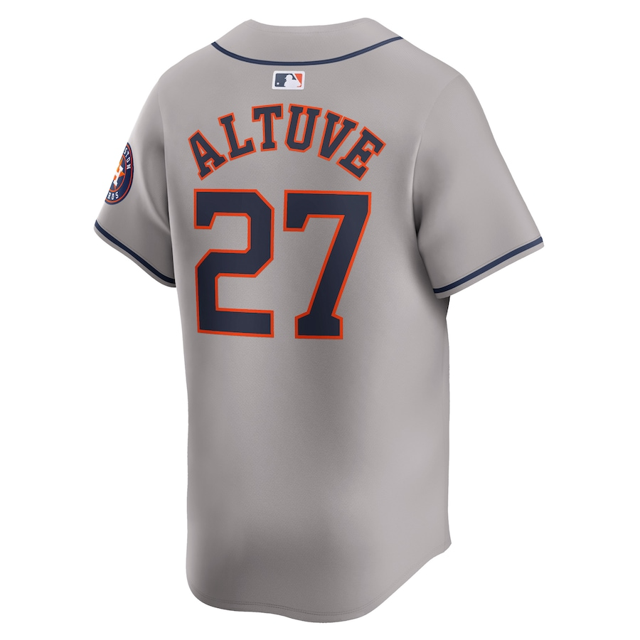 Houston Astros Jose Altuve 27 Gray Away Limited MLB Jersey