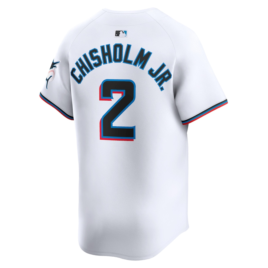 Miami Marlins Jazz Chisholm Jr. 2 White Home Limited MLB Jersey