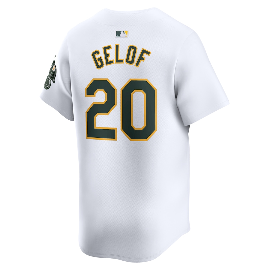 Oakland Athletics Zack Gelof 20 White Home Limited MLB Jersey