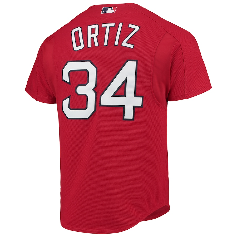 Boston Red Sox David Ortiz 34 Mitchell & Ness Red Cooperstown MLB Jersey