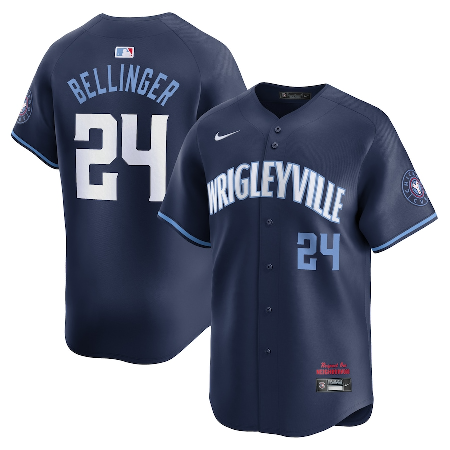 Chicago Cubs Cody Bellinger 24 Navy City Connect Limited MLB Jersey