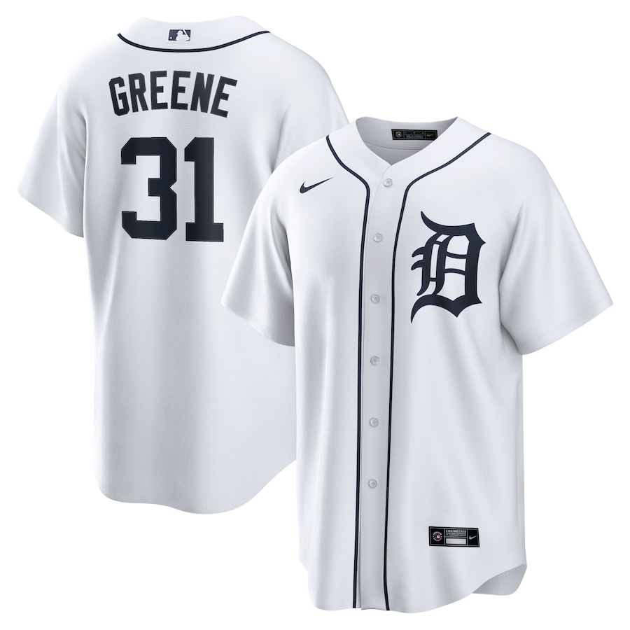 Detroit Tigers Riley Greene 31 White Home Limited MLB Jersey