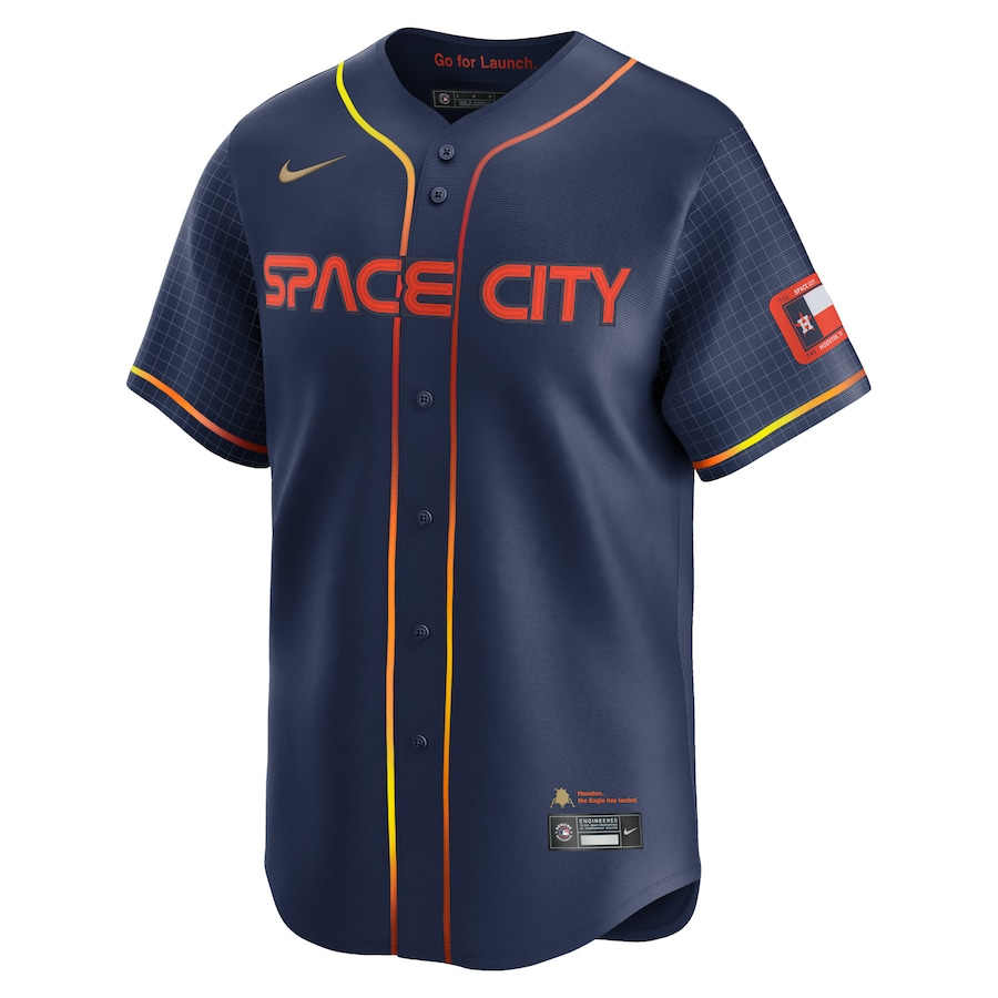 Houston Astros Jose Altuve 27 Navy City Connect Limited MLB Jersey