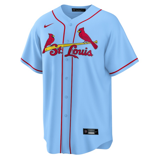 St. Louis Cardinals Nolan Arenado 28 Light Blue Alternate Official MLB Jersey