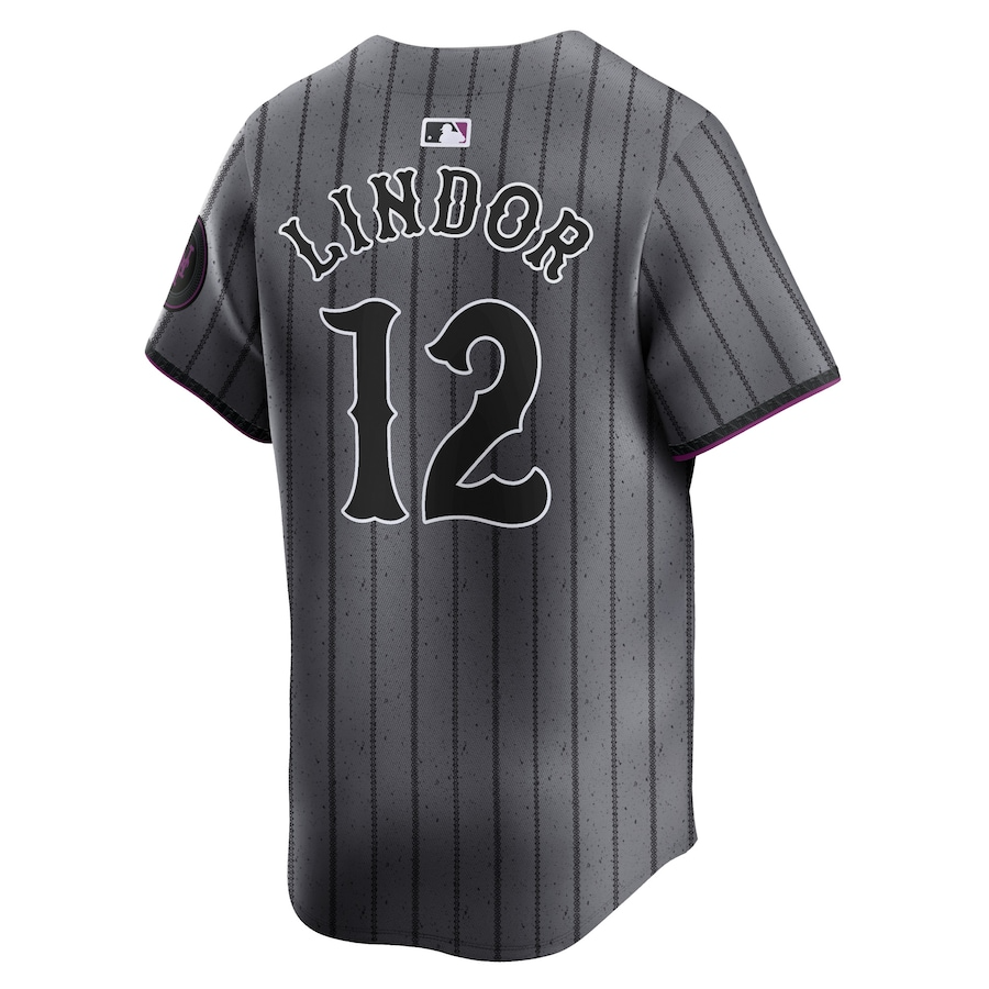 New York Mets Francisco Lindor 12 Graphite 2024 City Connect Limited MLB Jersey