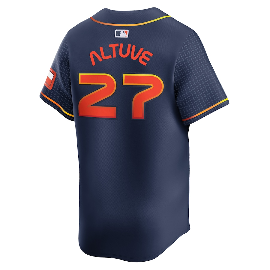 Houston Astros Jose Altuve 27 Navy City Connect Limited MLB Jersey