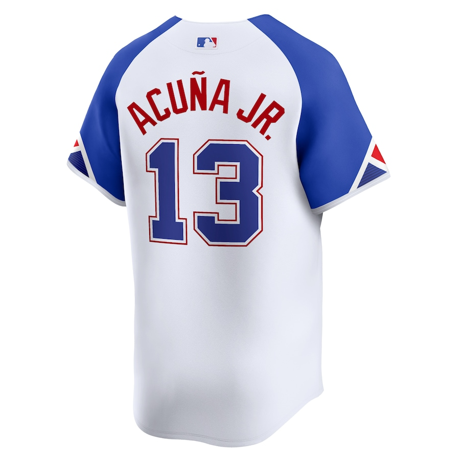 Atlanta Braves Ronald Acuña Jr. 13 White City Connect Limited MLB Jersey