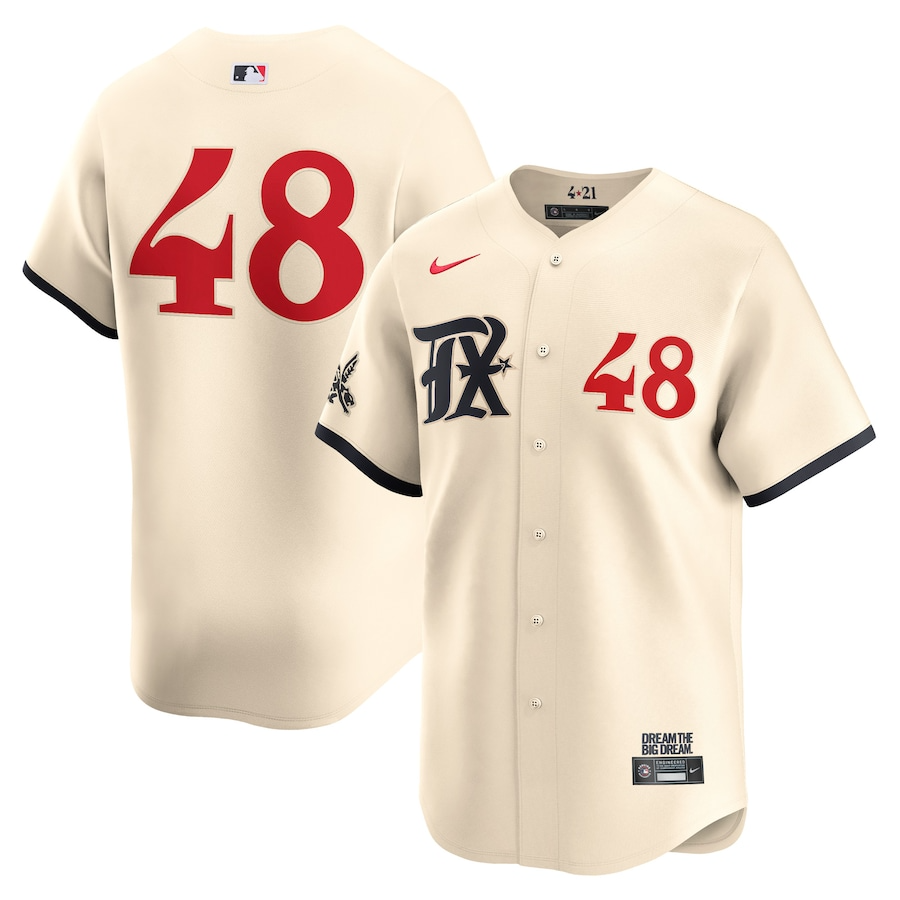 Texas Rangers Jacob deGrom 48 Natural City Connect Limited MLB Jersey