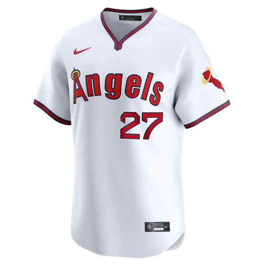 Los Angeles Angels Mike Trout 27 White Alternate Limited MLB Jersey