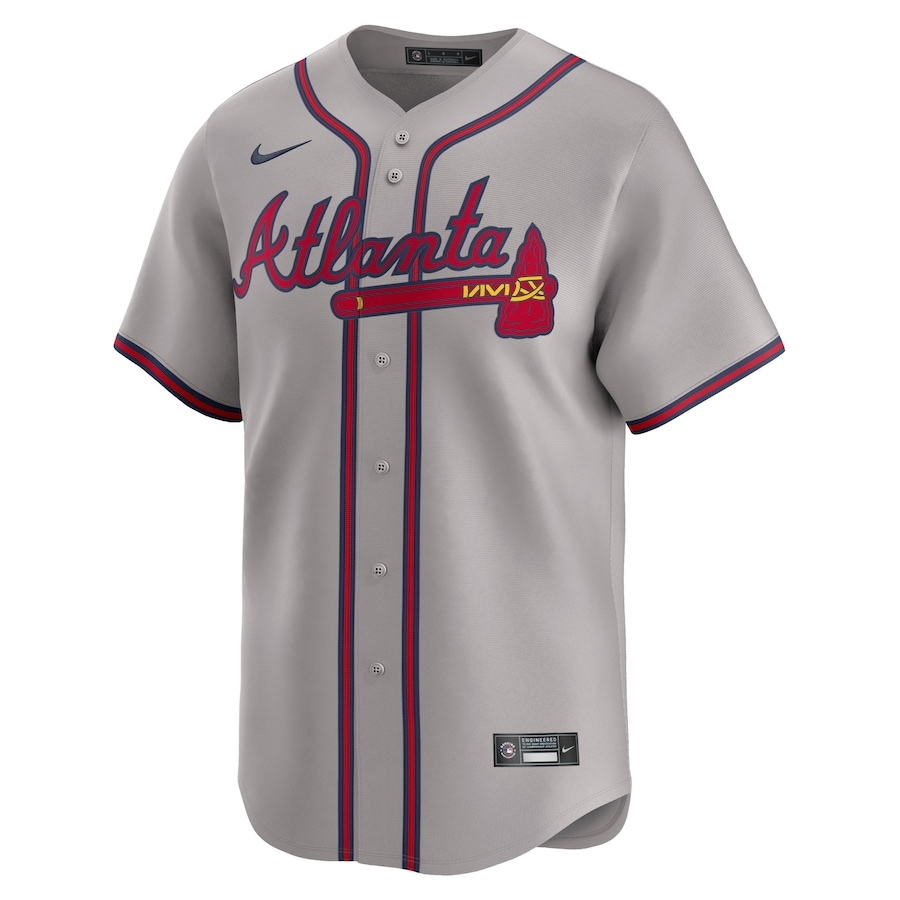 Atlanta Braves Ronald Acuña Jr. 13 Gray Away Limited MLB Jersey