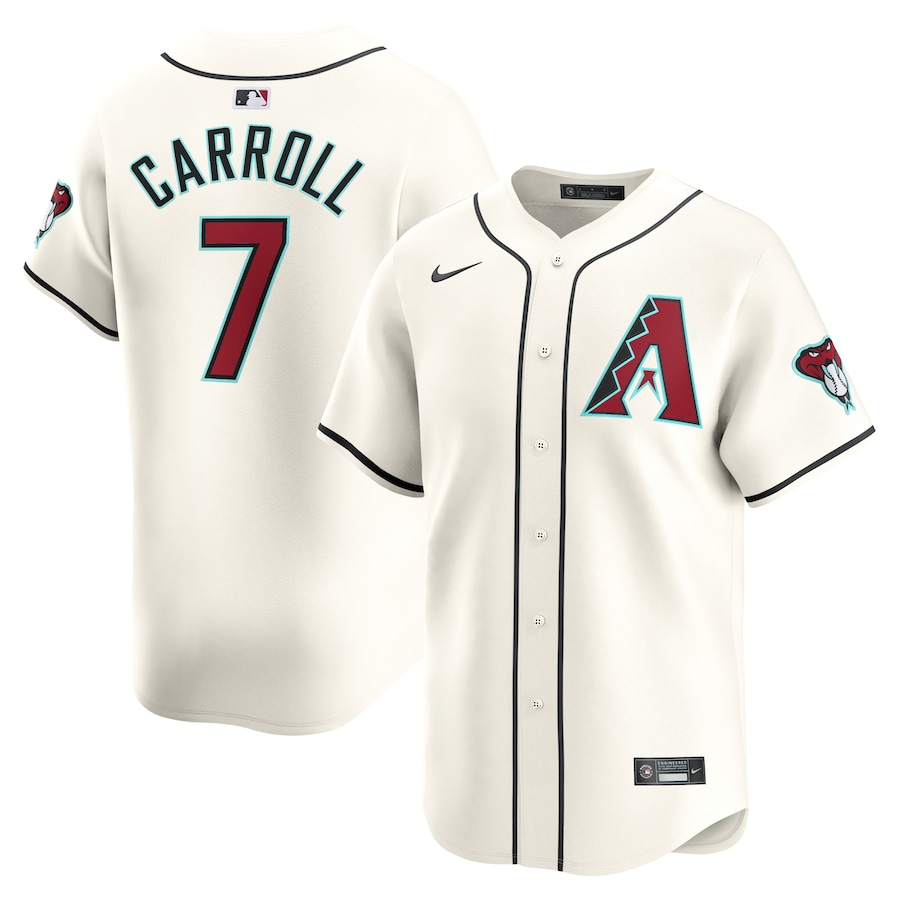 Arizona Diamondbacks Corbin Carroll 7 White Home Limited MLB Jersey