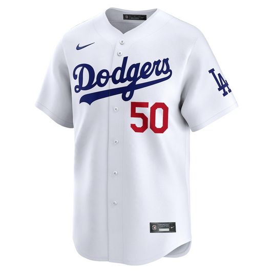 Los Angeles Dodgers Mookie Betts 50 White Home Limited MLB Jersey