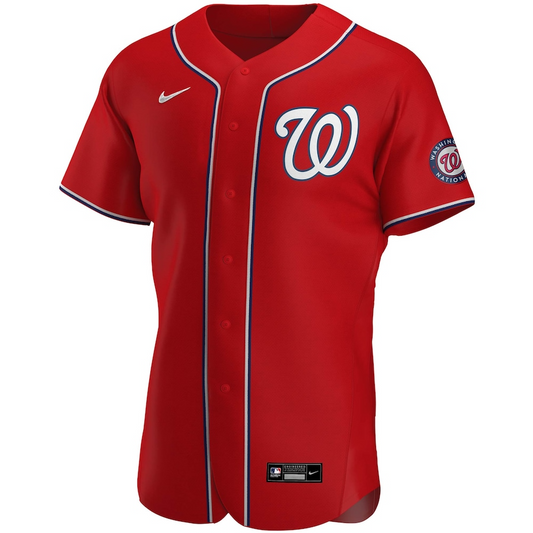 Washington Nationals Red Alternate Authentic Team MLB Jersey