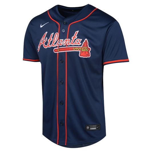 Atlanta Braves Ronald Acuña Jr. 13 Navy Alternate Limited MLB Jersey