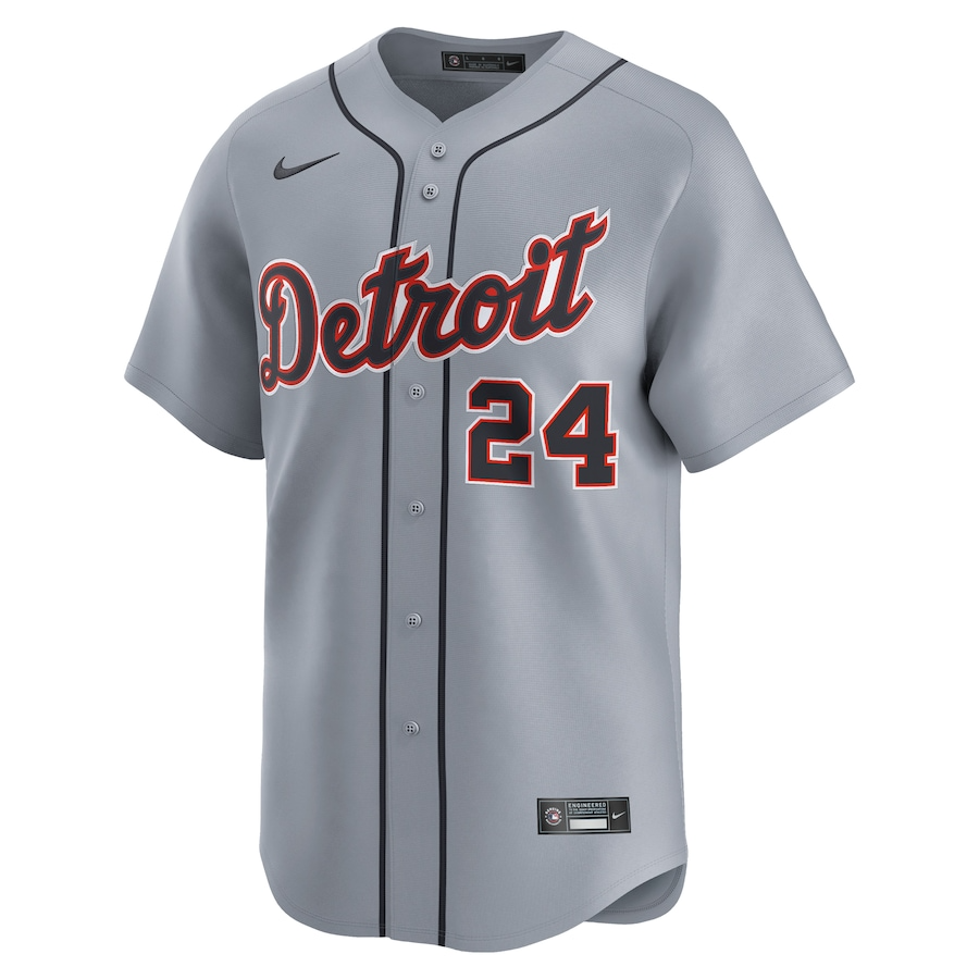 Detroit Tigers Miguel Cabrera 24 Gray Road Limited MLB Jersey