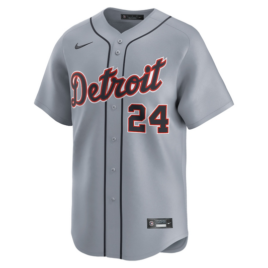 Detroit Tigers Miguel Cabrera 24 Gray Road Limited MLB Jersey