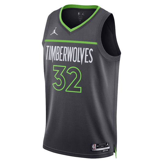 Minnesota Timberwolves Karl-Anthony Towns 32 Jordan Black NBA Jersey - Statement Edition